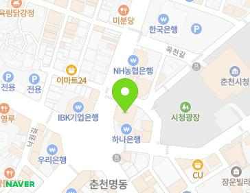 강원특별자치도 춘천시 중앙로 45 (중앙로1가) 지도