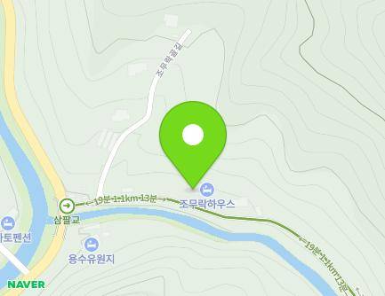 경기도 가평군 북면 조무락골길 13 (훼미리하우스) 지도
