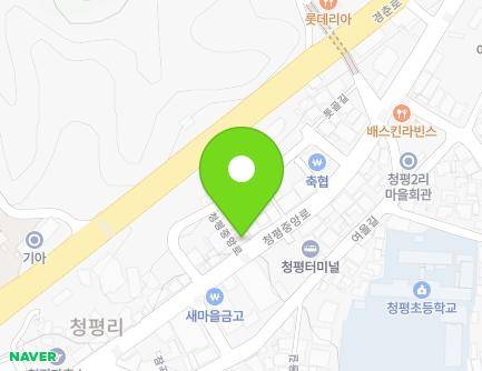 경기도 가평군 청평면 청평중앙로 53 (제일부부치과) 지도