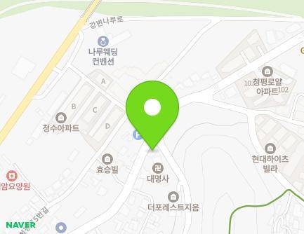 경기도 가평군 청평면 구청평로 38 (한라빌라) 지도