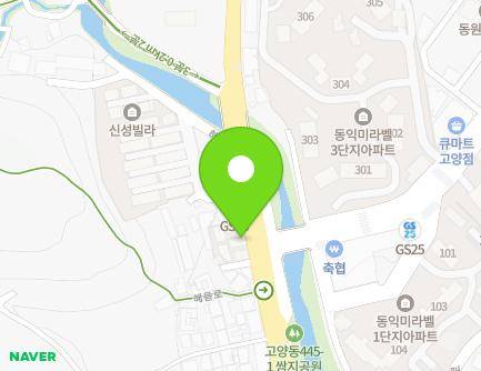 경기도 고양시 덕양구 혜음로 97 (고양동, 고양빌라) 지도
