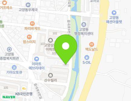 경기도 고양시 덕양구 읍내로6번길 35-2 (고양동, 서우빌라) 지도