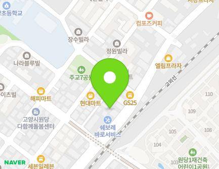 경기도 고양시 덕양구 마상로 117-10 (주교동, 삼정빌리지) 지도