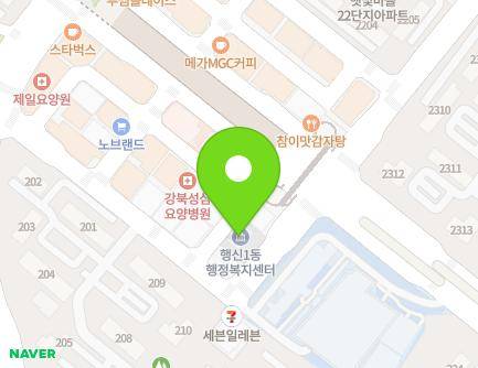 경기도 고양시 덕양구 중앙로 541-12 (행신동, 행신1동주민센터) 지도