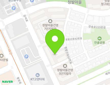 경기도 고양시 일산동구 정발산로82번길 30 (마두동, 정발마을6단지건영빌라) 지도