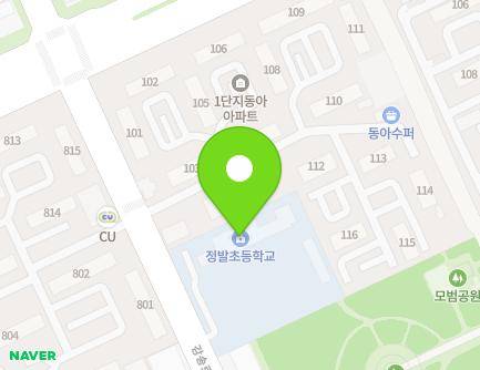 경기도 고양시 일산동구 강송로 190 (마두동, 정발초등학교) 지도