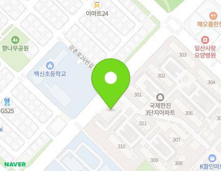 경기도 고양시 일산동구 백석로 24 (백석동, 흰돌마을3단지) 지도
