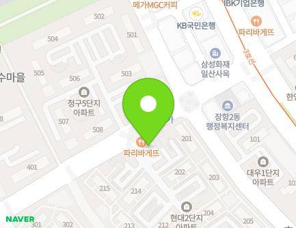경기도 고양시 일산동구 노루목로 104 (장항동, 호수마을2단지) 지도