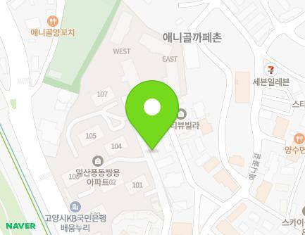 경기도 고양시 일산동구 애니골길 15-27 (풍동, 스카이삼성캐슬) 지도
