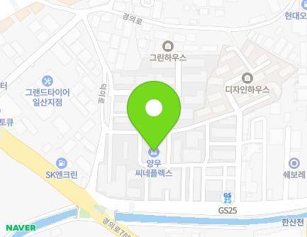 경기도 고양시 일산서구 덕이로 20 (덕이동, 양우씨네플렉스) 지도