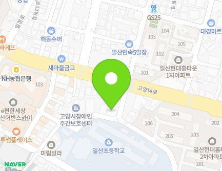 경기도 고양시 일산서구 고양대로 686-8 (일산동) 지도