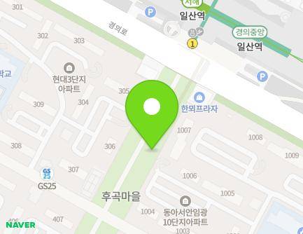 경기도 고양시 일산서구 경의로 669-3 (일산동, 후동공원개방화장실) 지도