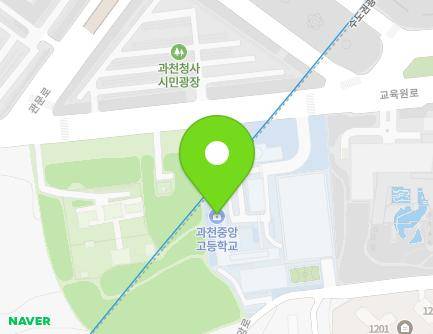 경기도 과천시 교육원로 17 (갈현동, 과천중앙고등학교) 지도