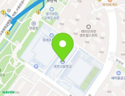 경기도 과천시 꿈보람길 26 (별양동, 과천고등학교) 지도