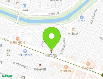 경기도 광명시 오리로 1006-1 (광명동) 지도