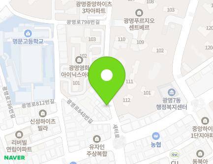 경기도 광명시 광명로848번길 72 (광명동, 태원빌리지) 지도