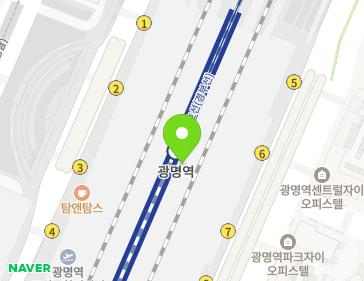 경기도 광명시 광명역로 21 (일직동, 고속철도광명역) 지도