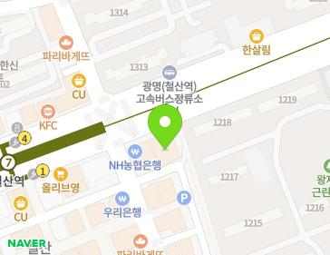 경기도 광명시 철산로 36 (철산동, 양정타워) 지도