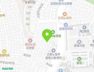 경기도 광명시 광삼로 61-15 (철산동, 태영빌리지) 지도