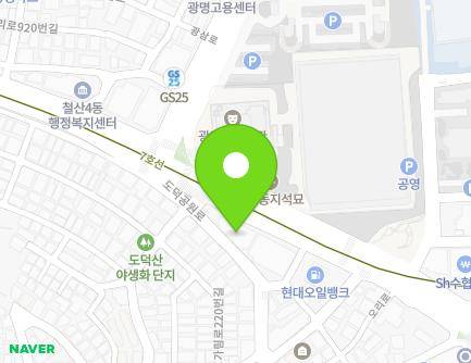 경기도 광명시 오리로 889 (철산동) 지도