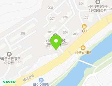 경기도 광주시 경안천로 143 (송정동, 금강펜테리움2단지상가) 지도