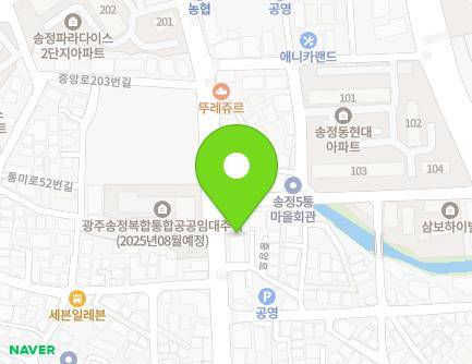 경기도 광주시 중앙로 192 (송정동) 지도