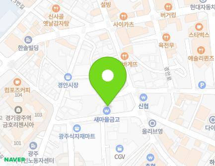 경기도 광주시 중앙로 95-6 (역동, 동부빌딩) 지도