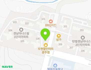 경기도 광주시 회안대로 637-31 (탄벌동, 경남아너스빌1단지) 지도