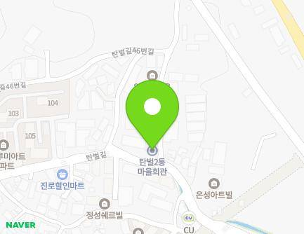 경기도 광주시 탄벌길 46 (탄벌동, 탄벌2통새마을회관) 지도