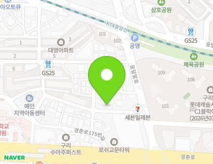 경기도 구리시 응달말로 9-14 (교문동) 지도