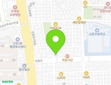 경기도 구리시 안골로 7 (교문동) 지도