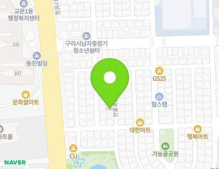 경기도 구리시 안골로8번길 7-22 (교문동) 지도