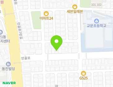 경기도 구리시 안골로 11 (교문동) 지도