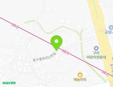 경기도 구리시 동구릉로431번길 30 (사노동) 지도