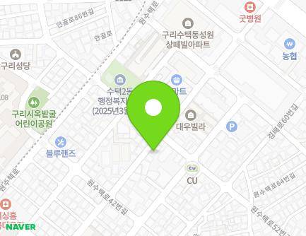 경기도 구리시 원수택로52번길 24-3 (수택동) 지도