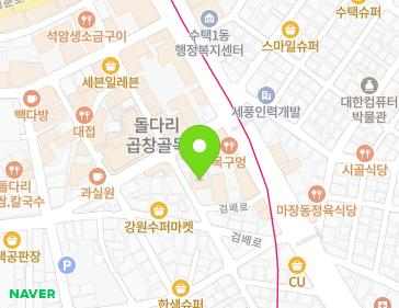 경기도 구리시 안골로103번길 38 (수택동) 지도