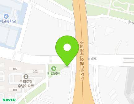 경기도 구리시 검배로 168 (수택동) 지도