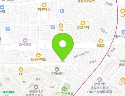 경기도 구리시 안골로64번길 51 (수택동) 지도