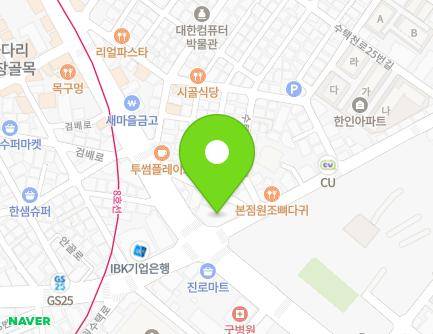 경기도 구리시 검배로 37 (수택동) 지도