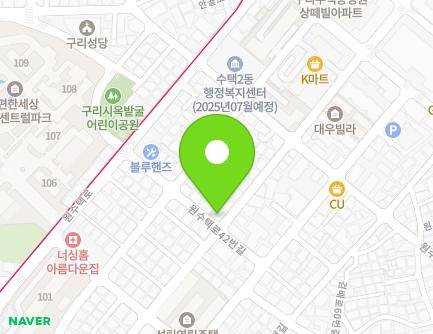 경기도 구리시 원수택로42번길 19 (수택동) 지도