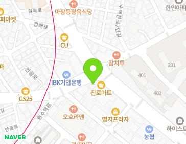 경기도 구리시 안골로 110 (수택동, 현민빌딩) 지도