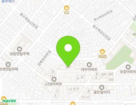 경기도 구리시 원수택로32번길 59-15 (수택동, 한솔아파트) 지도