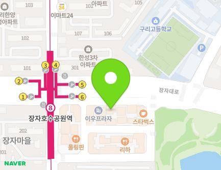 경기도 구리시 장자대로 78 (수택동, 연성클리닉센터) 지도