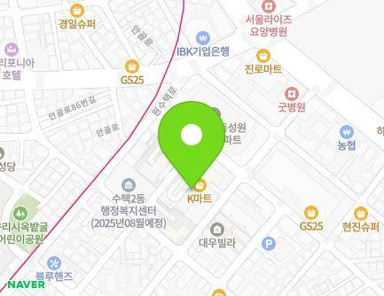 경기도 구리시 원수택로64번길 14 (수택동, 반석블레스아파트) 지도