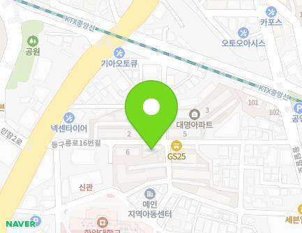 경기도 구리시 동구릉로16번길 28 (인창동, 대명아파트) 지도
