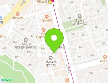 경기도 구리시 건원대로99번길 43-1 (인창동, 대성빌라) 지도