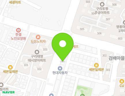 경기도 구리시 벌말로 194 (토평동, 한주빌딩) 지도