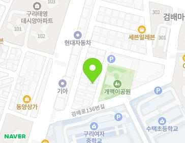 경기도 구리시 검배로120번길 21-22 (토평동) 지도