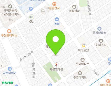 경기도 군포시 번영로609번길 30 (금정동, 기오아파트) 지도