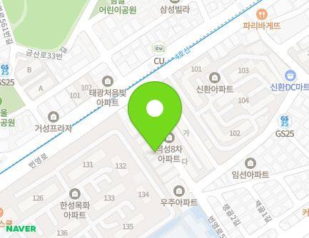 경기도 군포시 번영로574번길 16 (금정동, 금산주택) 지도